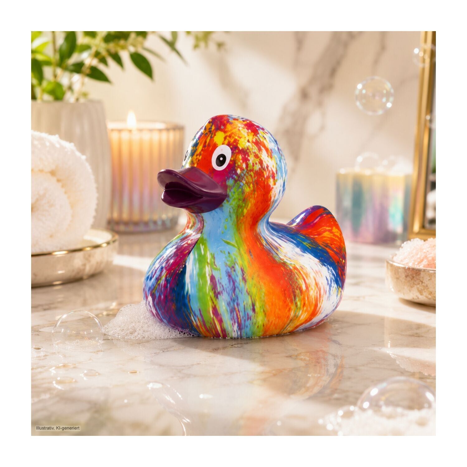 Werbeente Robin Rainbow, ca. 8 cm-221