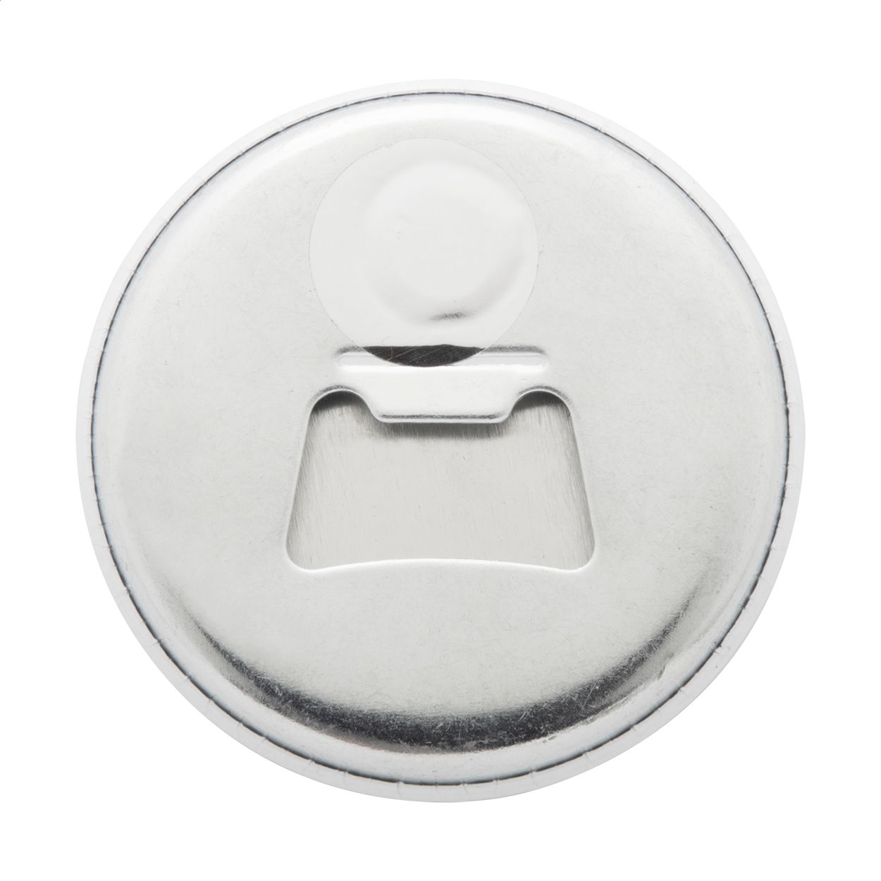 Button-Flaschenöffner MagBadge Bottle - silber-163