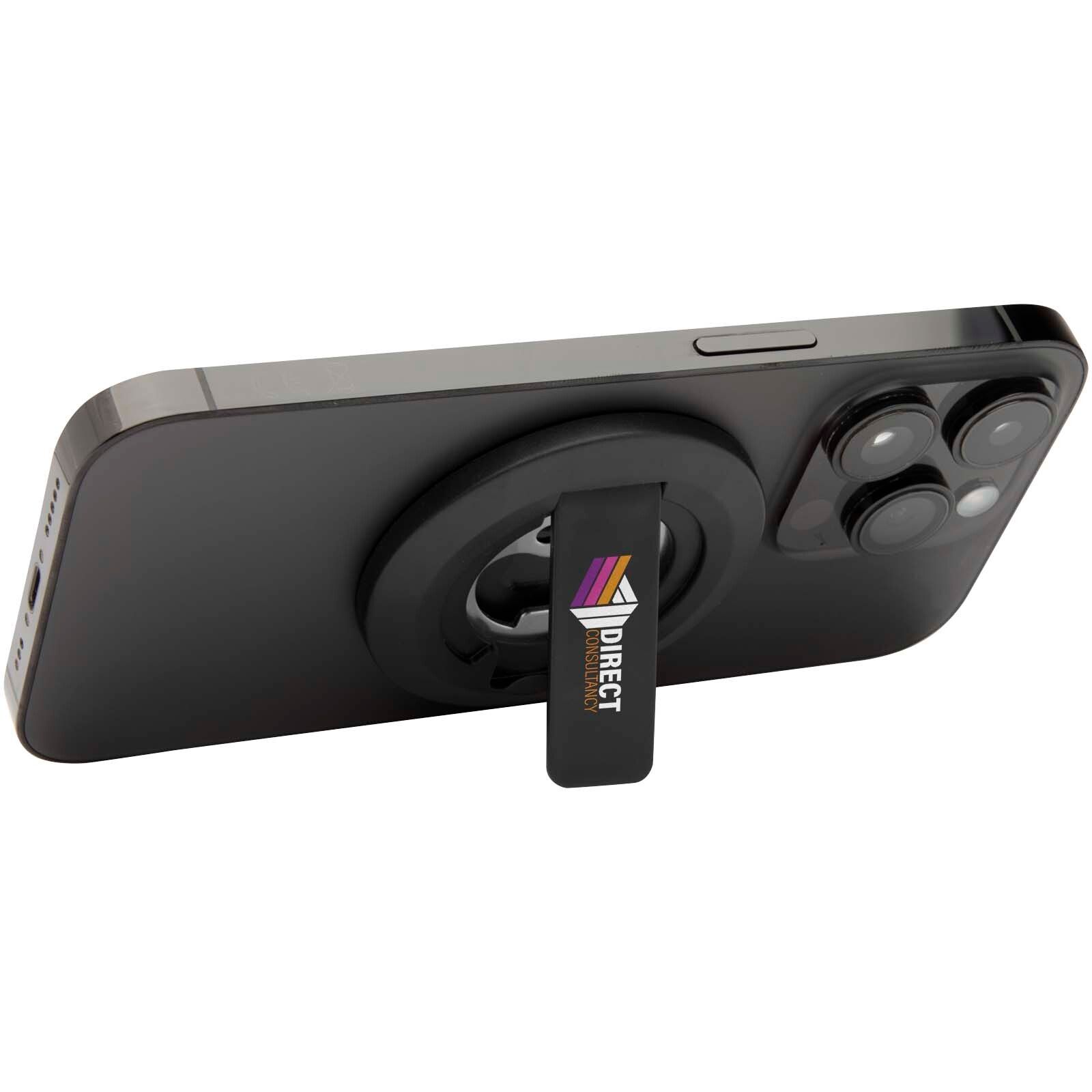 Ain Magnetische Smartphonehalterung  aus recyceltem Kunststoff mit Flaschenöffner  - schwarz-743