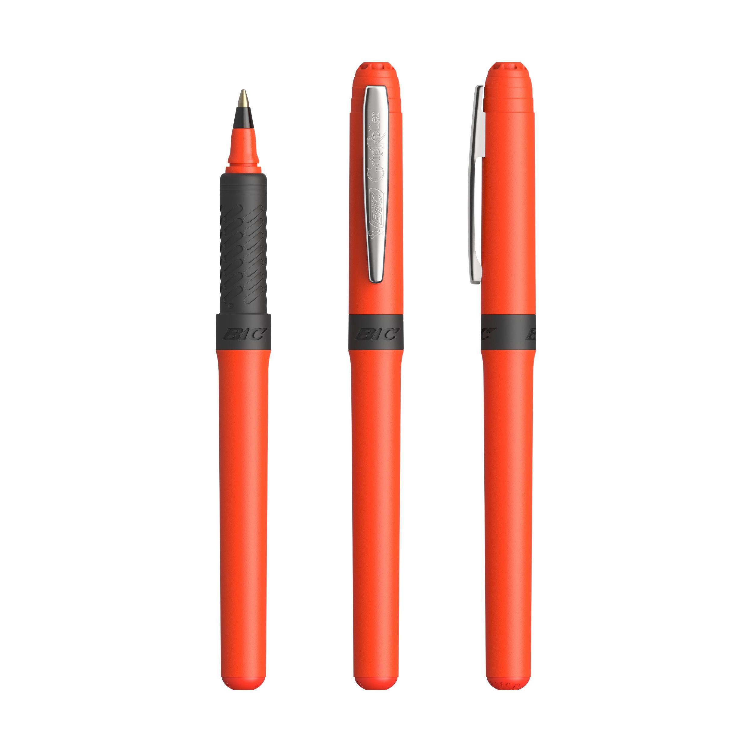 BIC® Grip Roller, Mine schwarz - orange - chrom-915