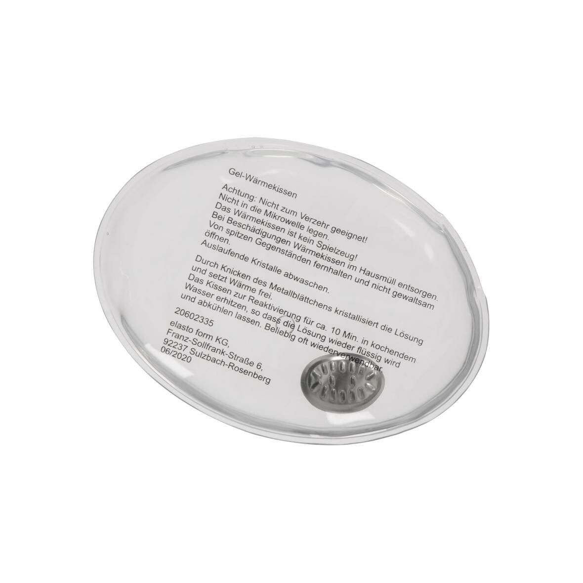 Gel-Wärmekissen Oval, groß - transparent-211