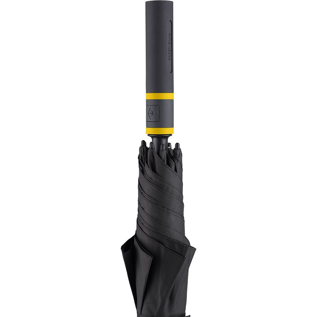 AC-Gästeschirm FARE® Style Ø130 cm - schwarz - gelb-556