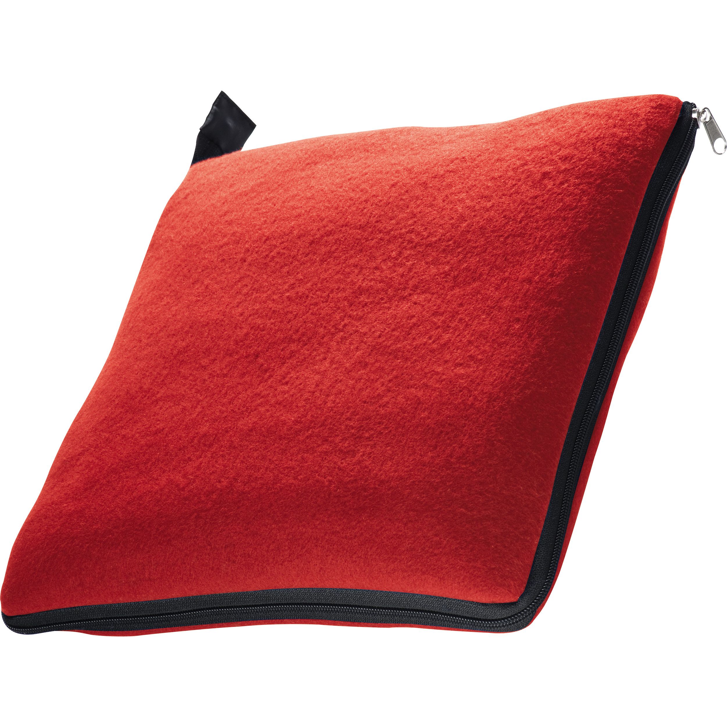 2in1 XL-Fleece-Decke/Kissen Radcliff - rot-994