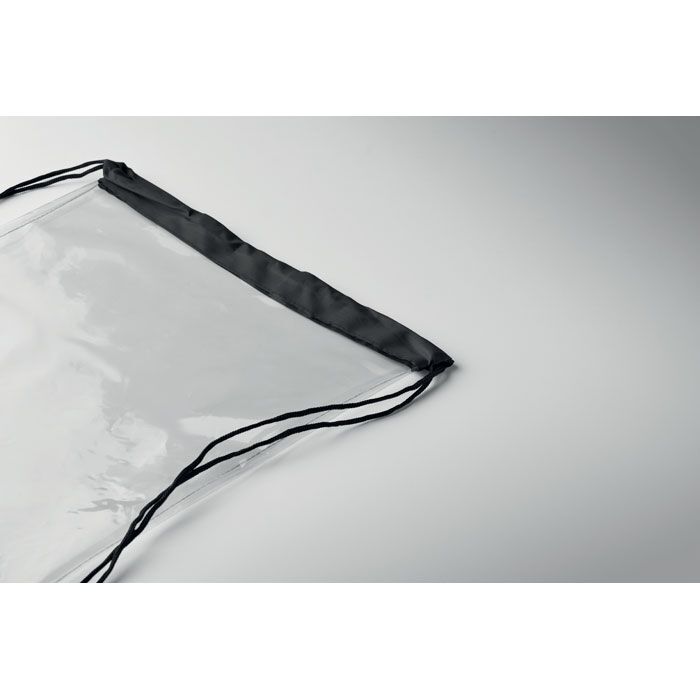 Transparenter Kordelzugbeutel USEE - schwarz-948