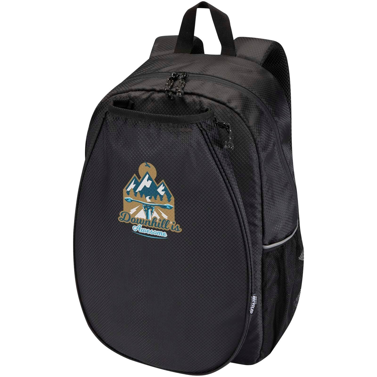 Varyon 15" GRS Padel-Rucksack aus recyceltem Material, 18 l - schwarz-664