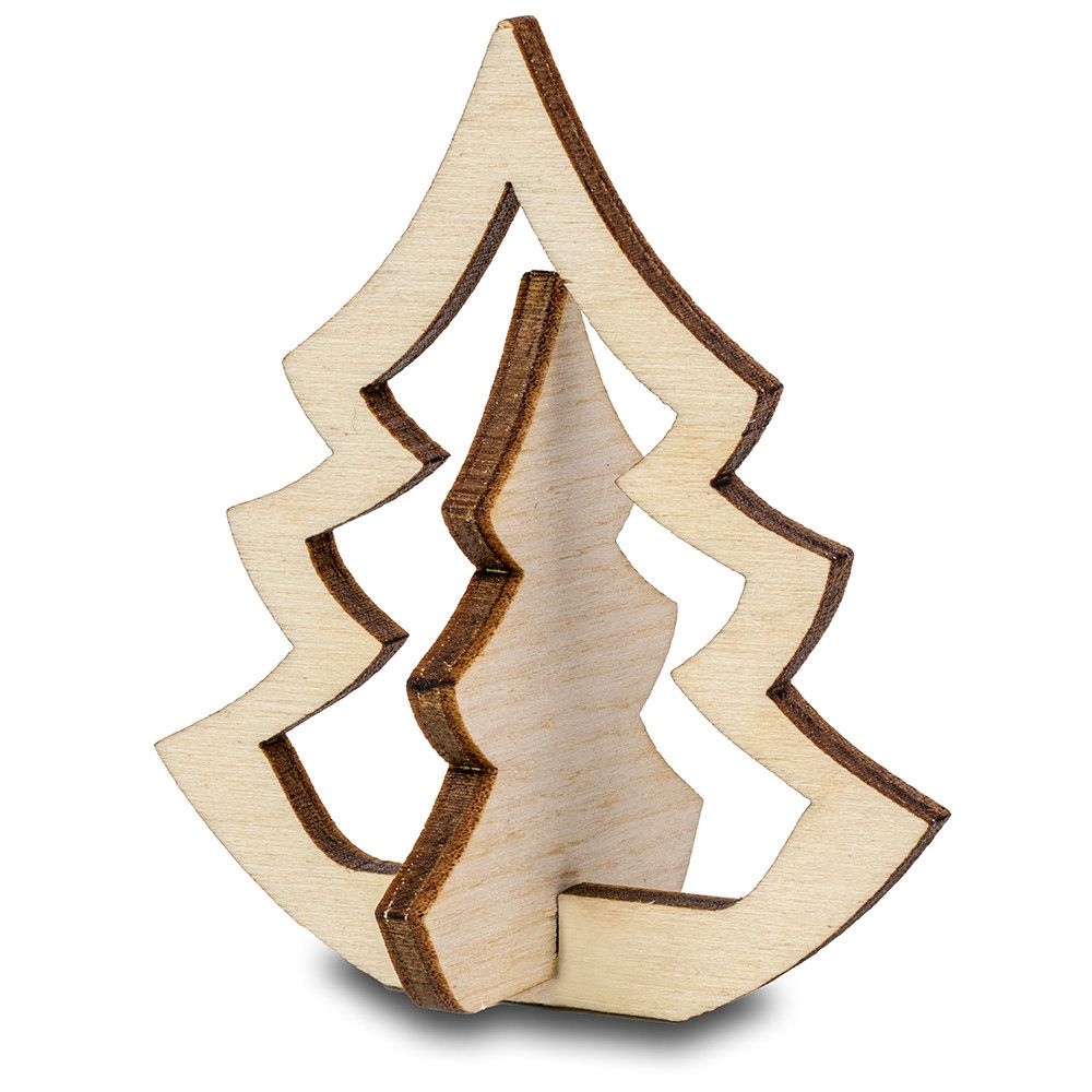 Holzfiguren-Karte - Tannenbaum-537