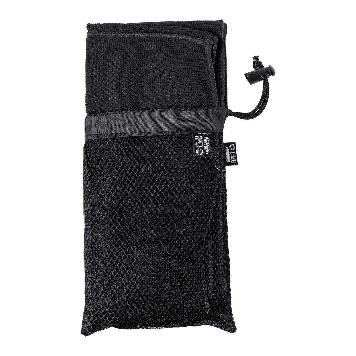 Handtuch aus RPET Slash - schwarz-293