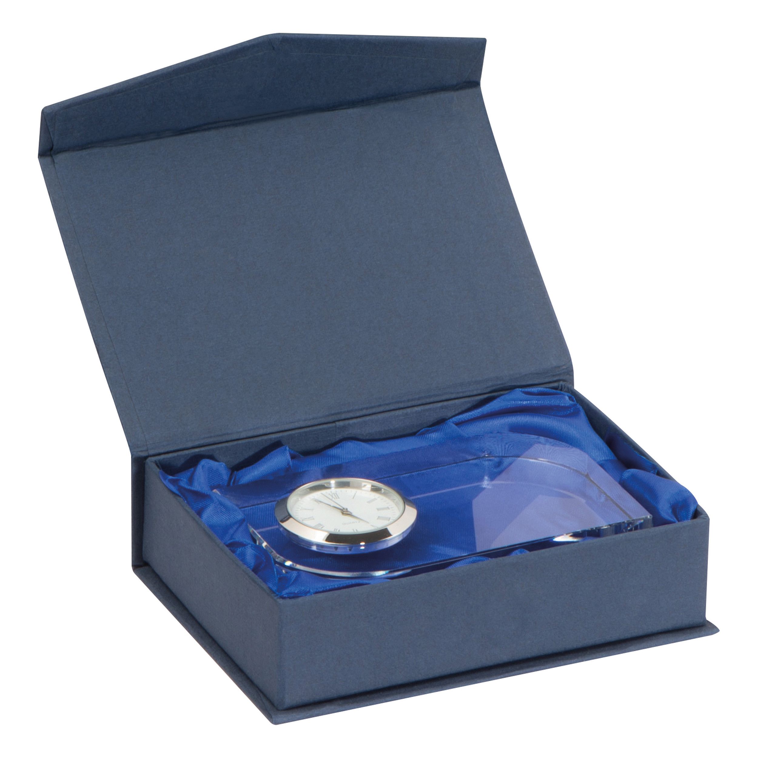 Glasblock mit Uhr - transparent-963