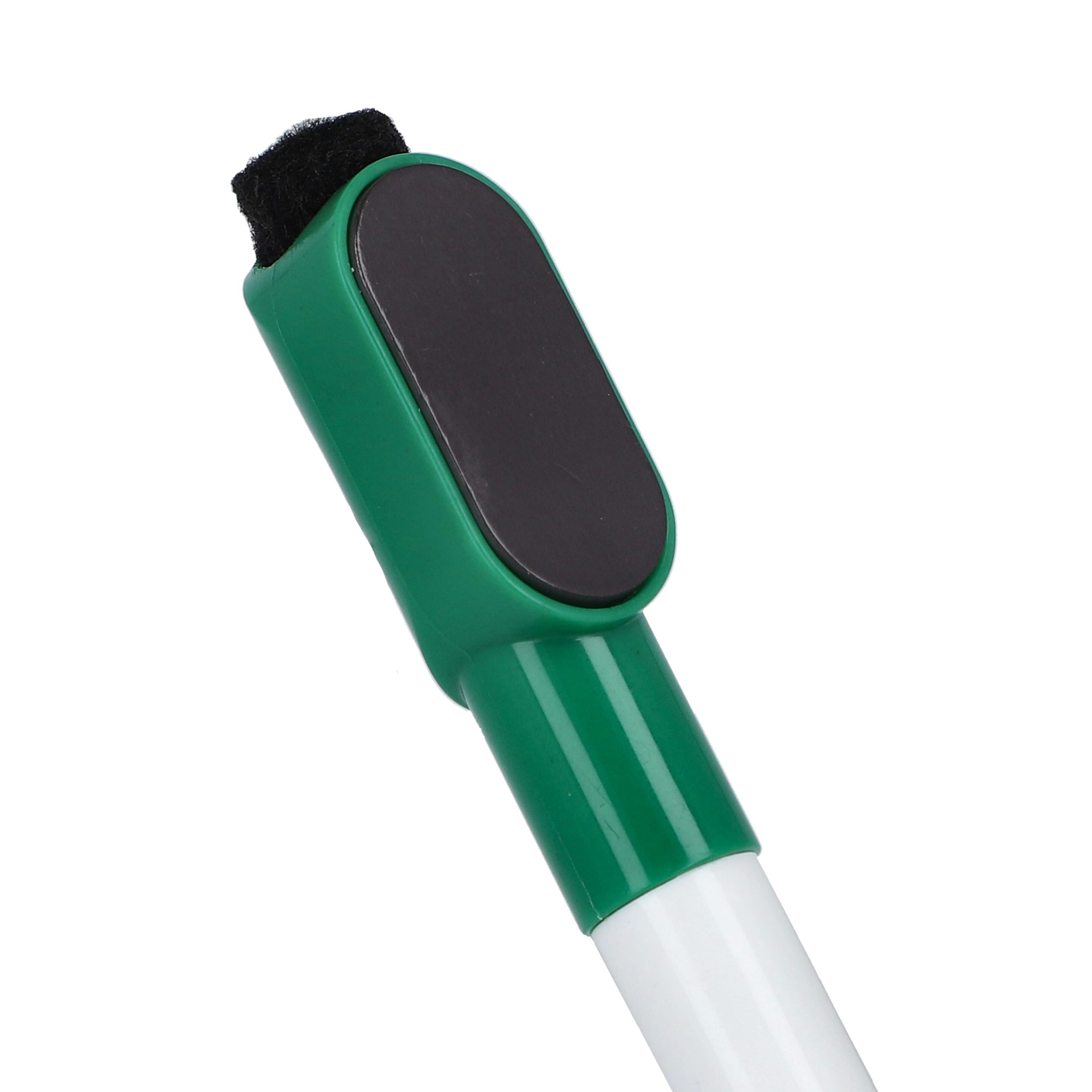 Whiteboard-Marker mit Magnet und Wischer - grün-212