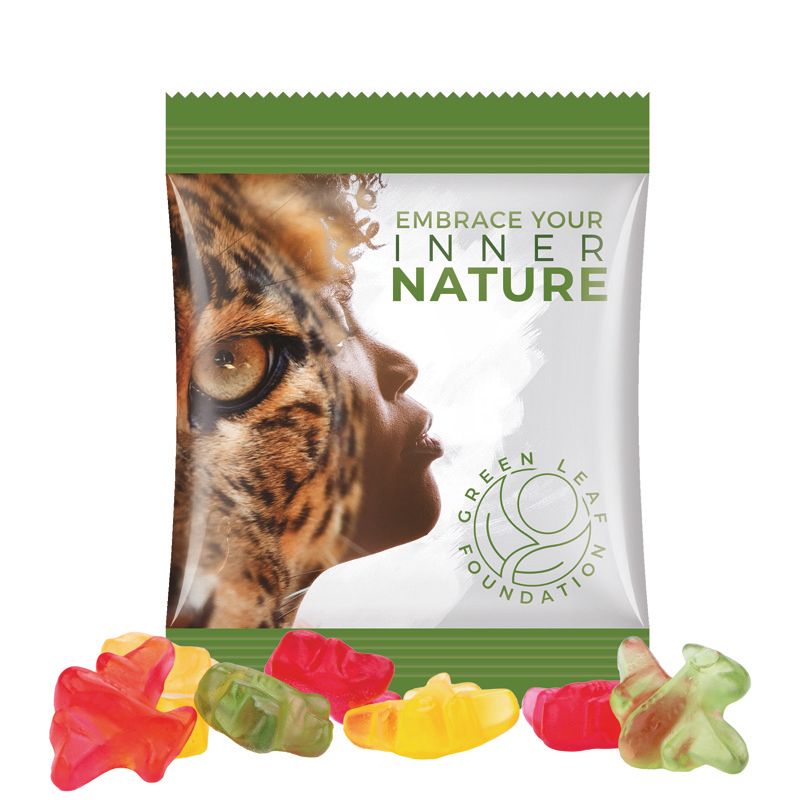 Minitüte 10 g, Folie weiß, Trolli Fruchtgummi Flugzeuge-27