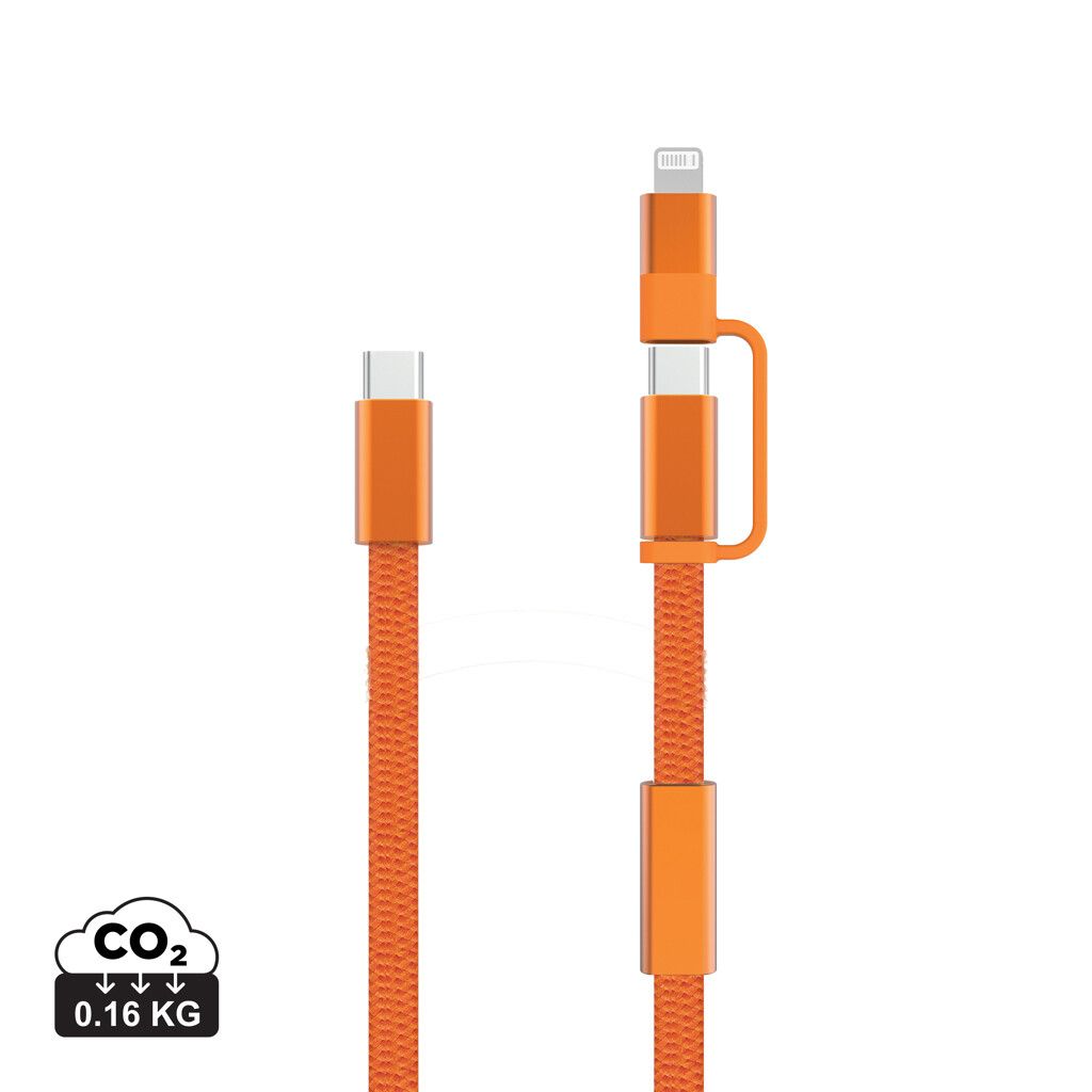 Arc RCS 60W 120cm 2-in-1 Schnellladekabel - orange-481