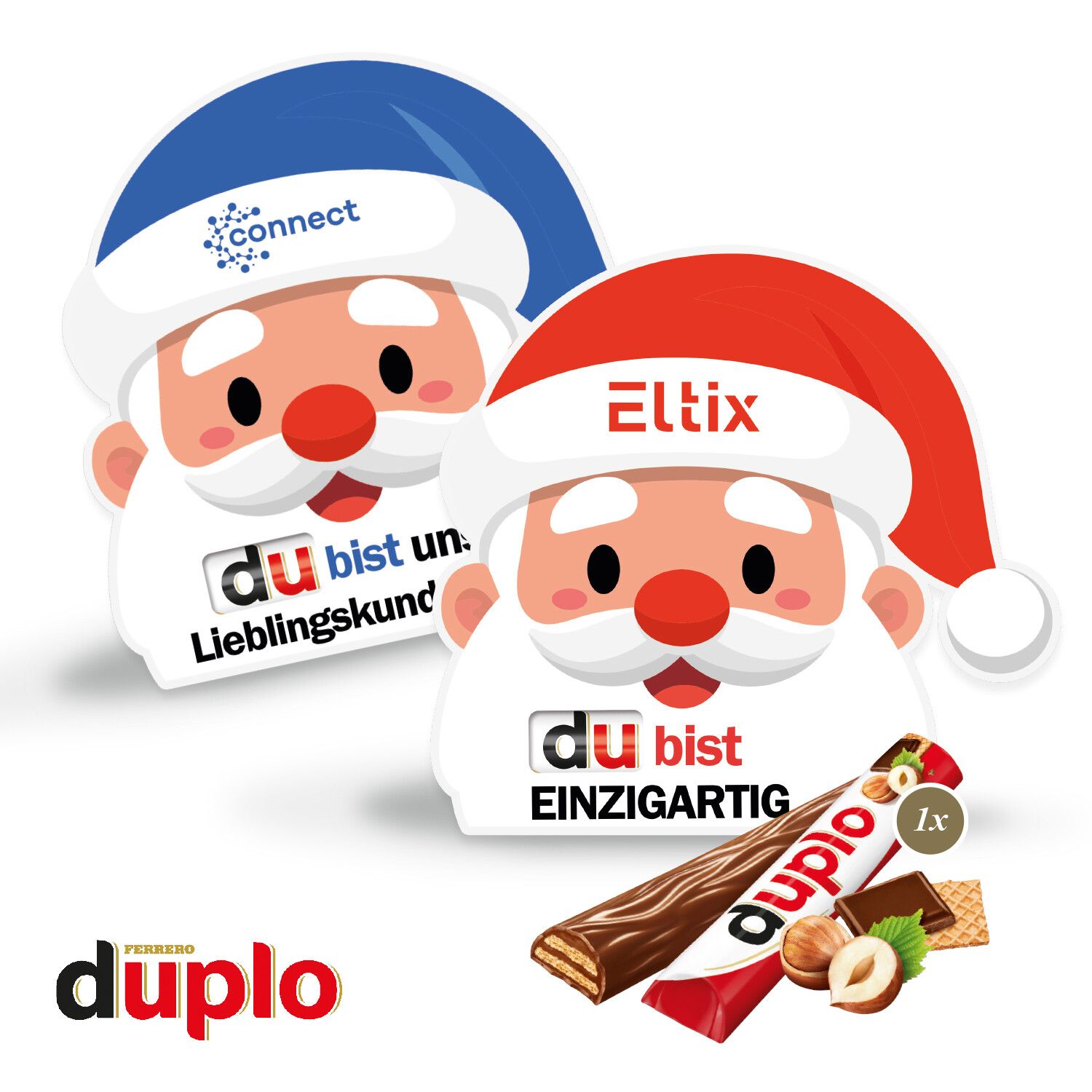 Werbekarte "Santa" mit Duplo-60