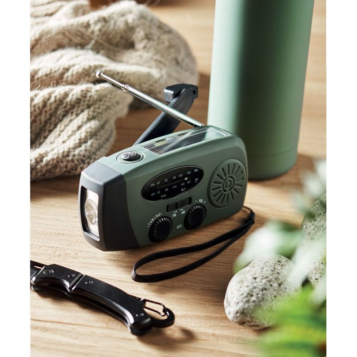 AM/FM Radio mit Taschenlampe ONDA - dunkelgrün-372
