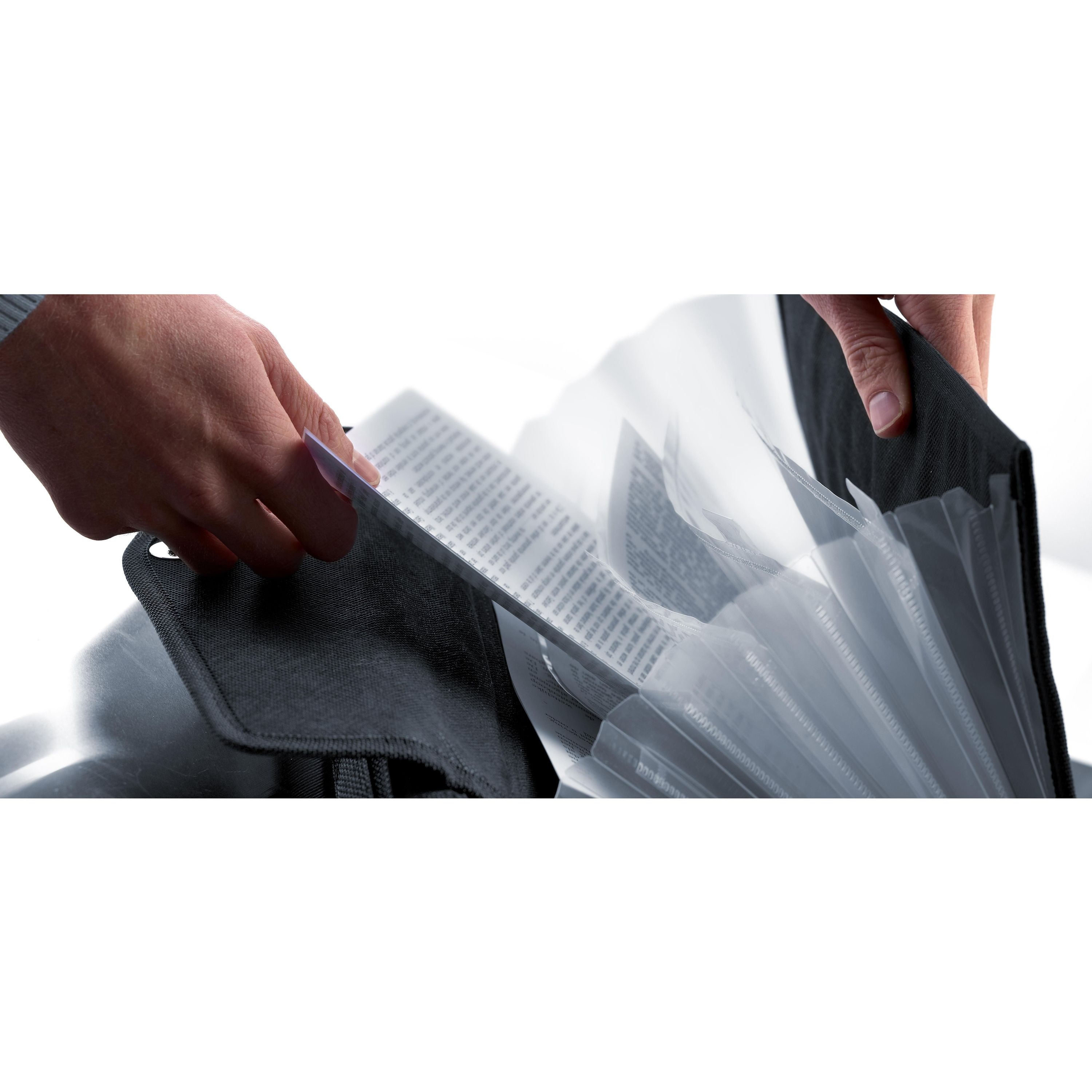 Dokumentenmappe aus Polyester/PU Coco - schwarz-152