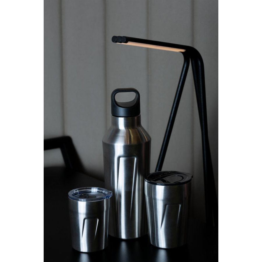 Thermoflasche HEISS & KALT - silber-689