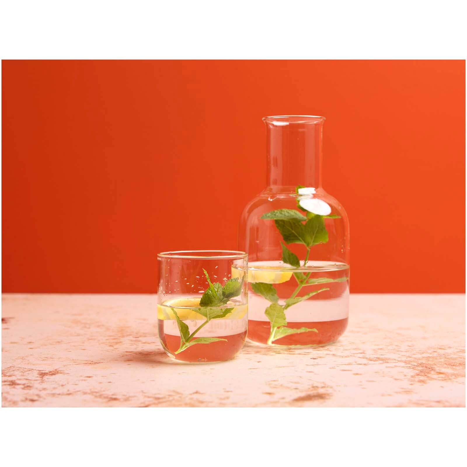 Amelie Set aus Glaskaraffe und Tasse - transparent-855