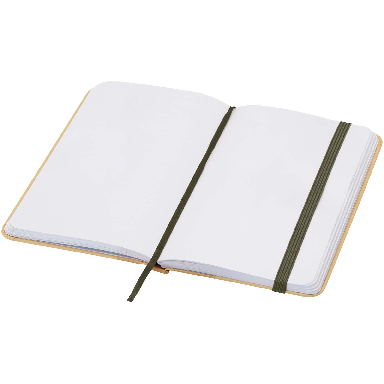 Reed A6 Hardcover Notizbuch, blanko, aus recyceltem Material - waldgrün-478