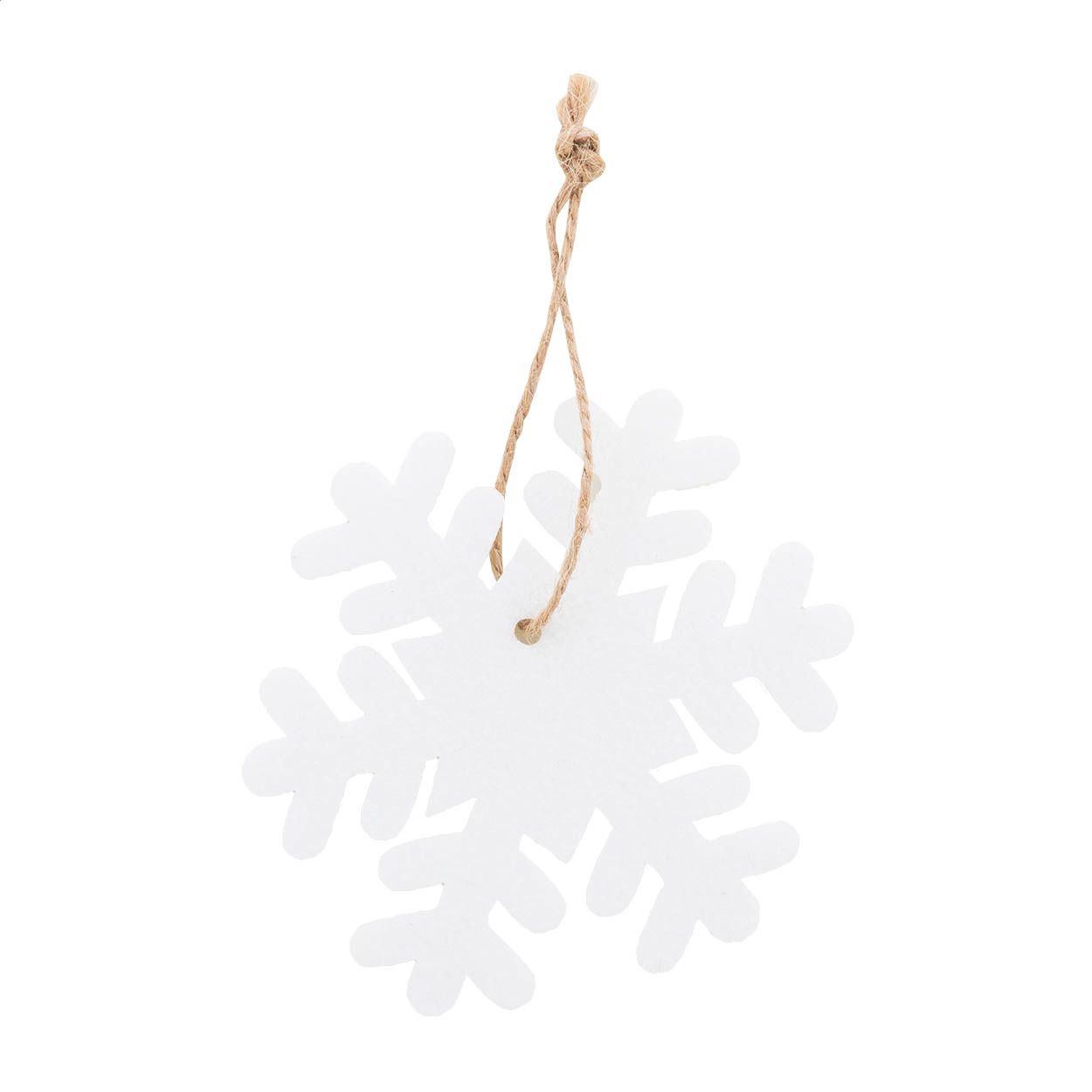 Joulox RPET Weihnachtsbaumschmuck, Schneeflocke - weiß-75