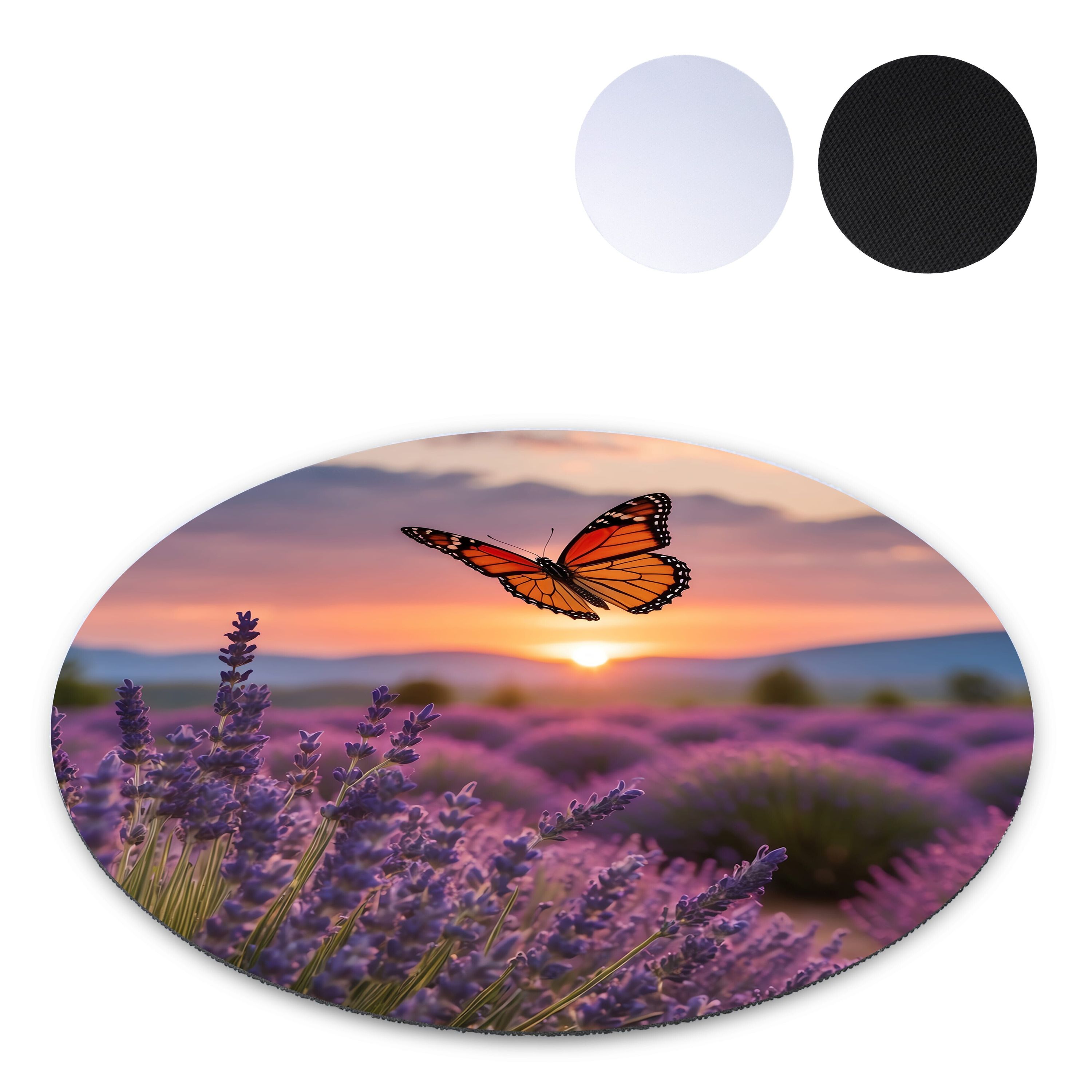 Rundes Sublimations-Mousepad - weiss-132