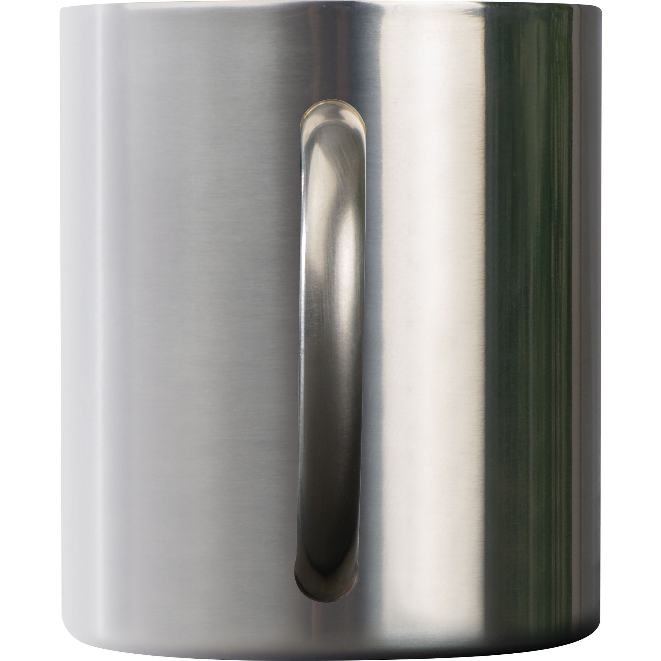 Vakuum Tasse aus Edelstahl, 300ml - silbergrau-845