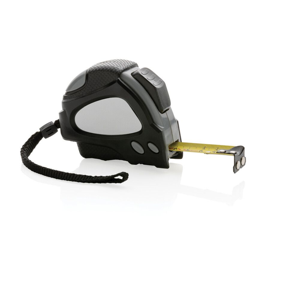 Auto-Stop-Maßband aus recyceltem Kunststoff, 5m/19mm - schwarz-89