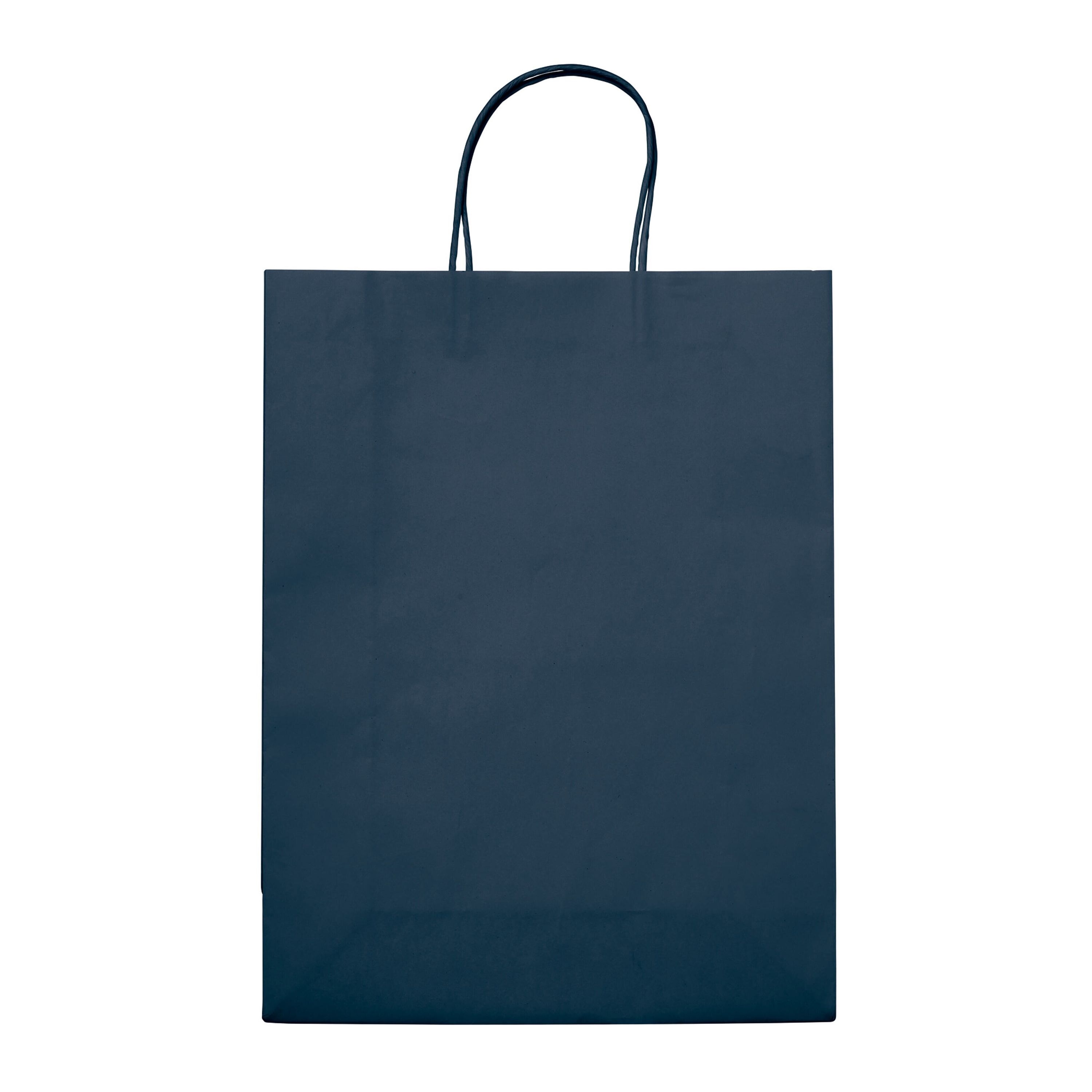 Große Papiertasche im Look 120g/m² - dunkelblau-398