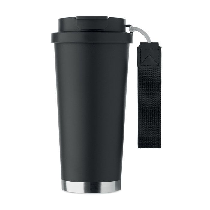Doppelwandiger Trinkbecher 500m TOPAZ LARGE - schwarz-535