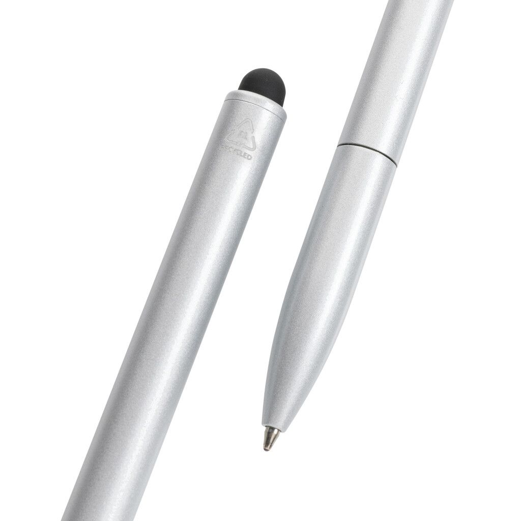 Kymi Stift mit Stylus aus RCS recyceltem Aluminum - silber-522