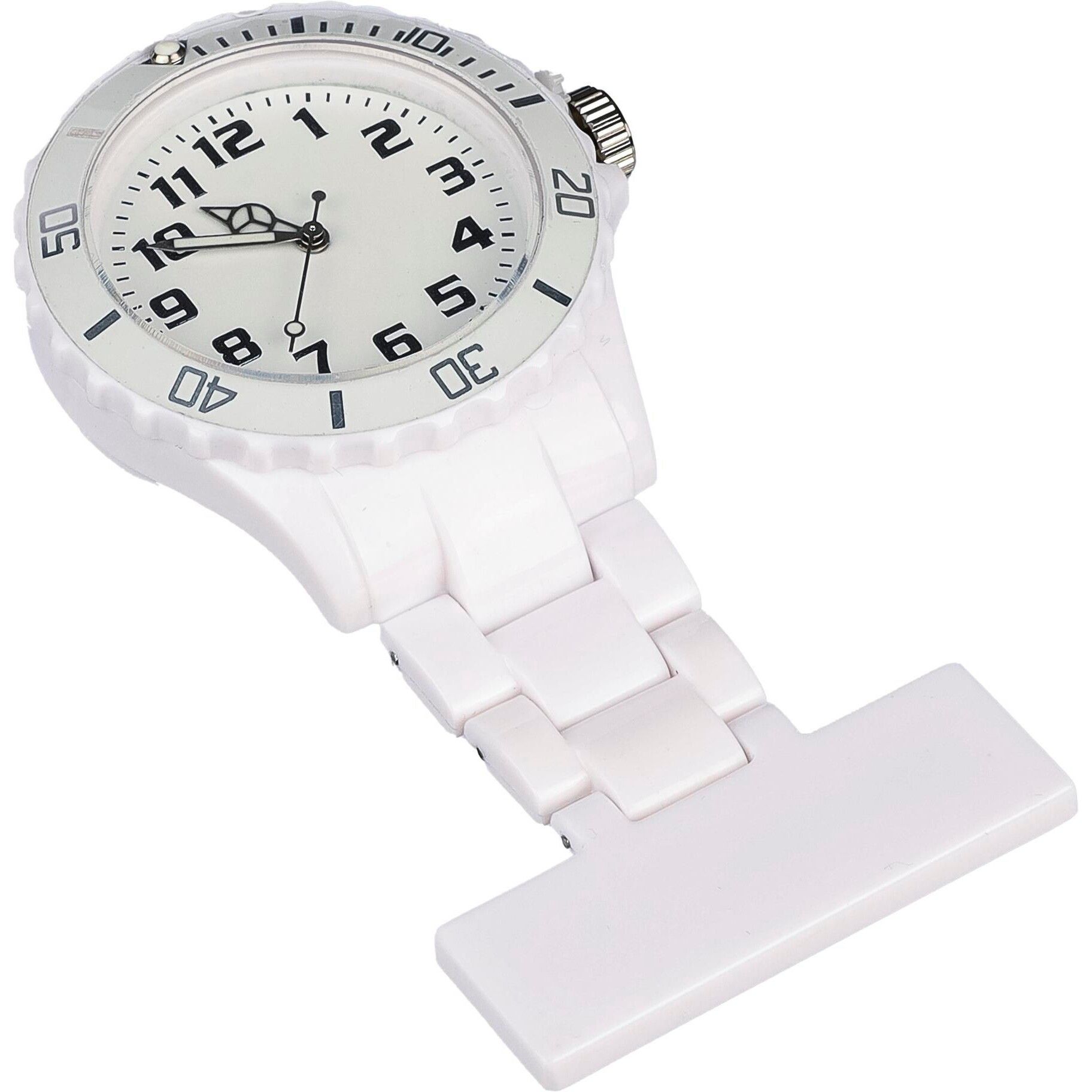 Krankenschwester-Uhr aus Kunststoff Simone - weiß-15