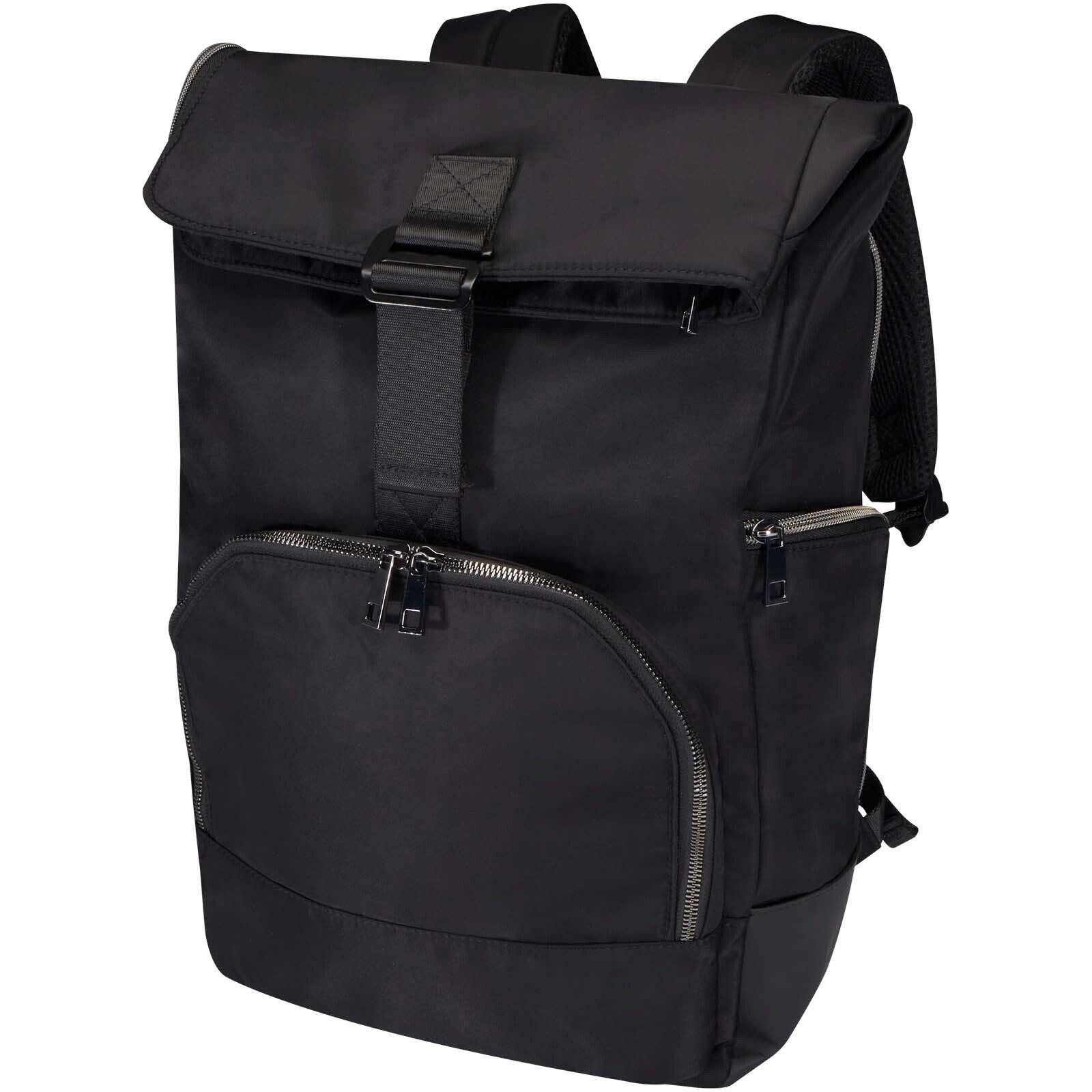 Rhine 15" Rolltop-Rucksack aus recyceltem GRS-Material 18 L - schwarz-755