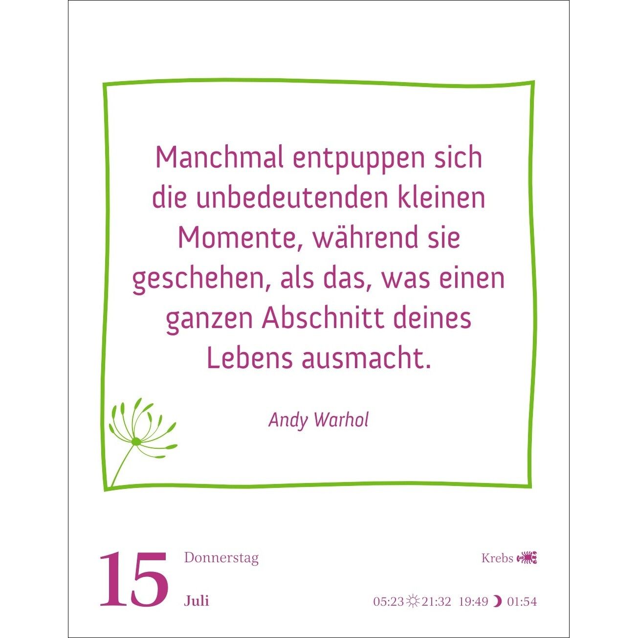Heute ist dein Tag! Tagesabreißkalender-747