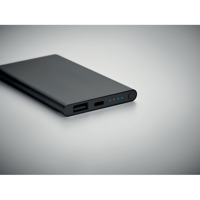 4000mAh Powerbank Typ C POWERFLAT C - schwarz-904