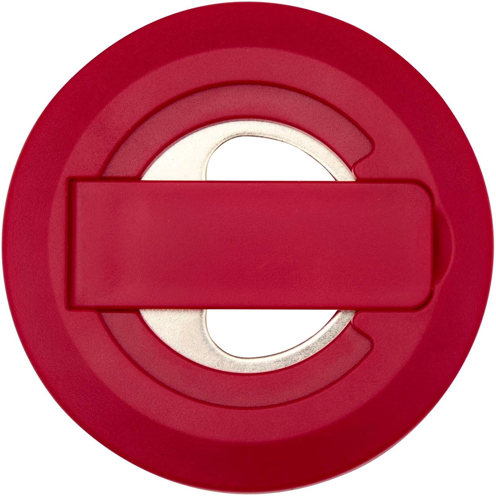 Ain Magnetische Smartphonehalterung  aus recyceltem Kunststoff mit Flaschenöffner  - rot-363