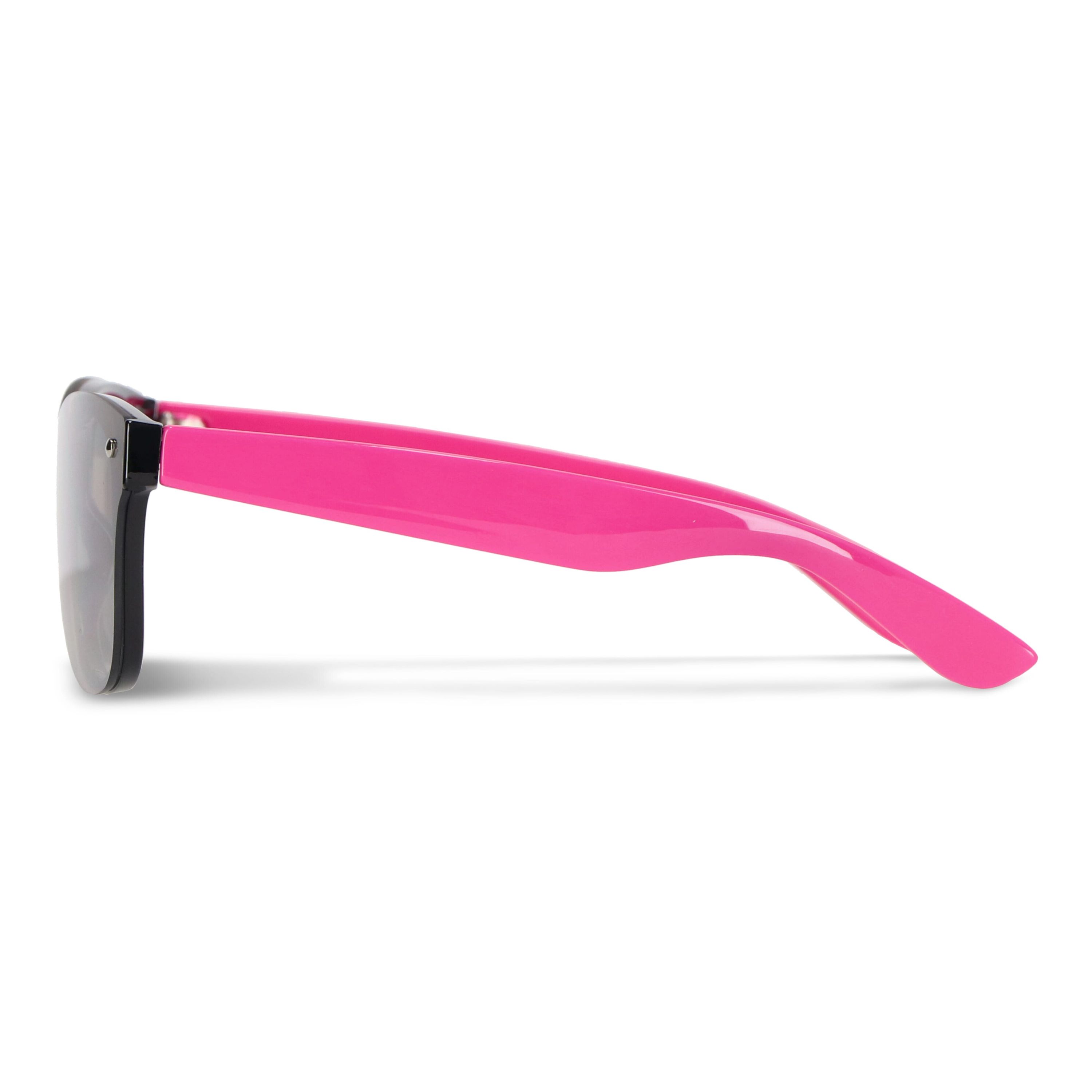 Justin R-PC Sonnenbrille mit verspiegelten Uni-Gläsern UV400 - rosa-66