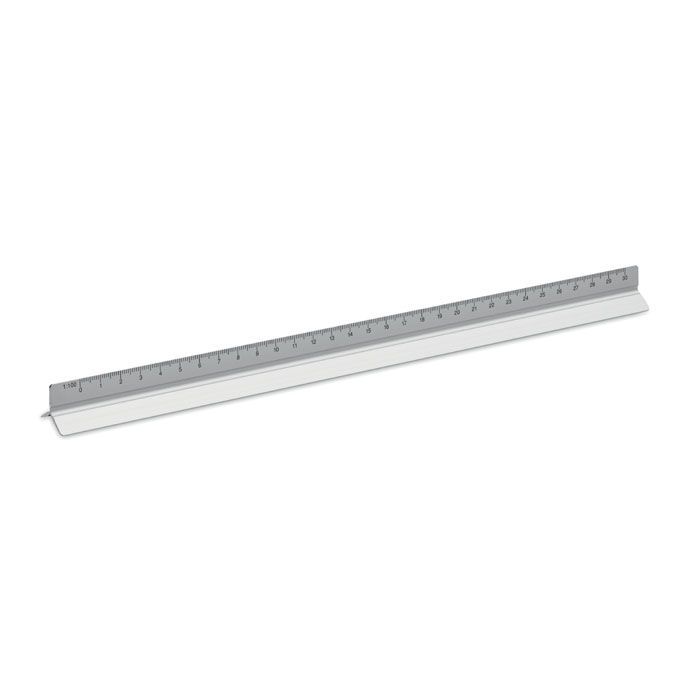 Dreikantlineal Aluminium 30cm TRIA - mattsilber-428