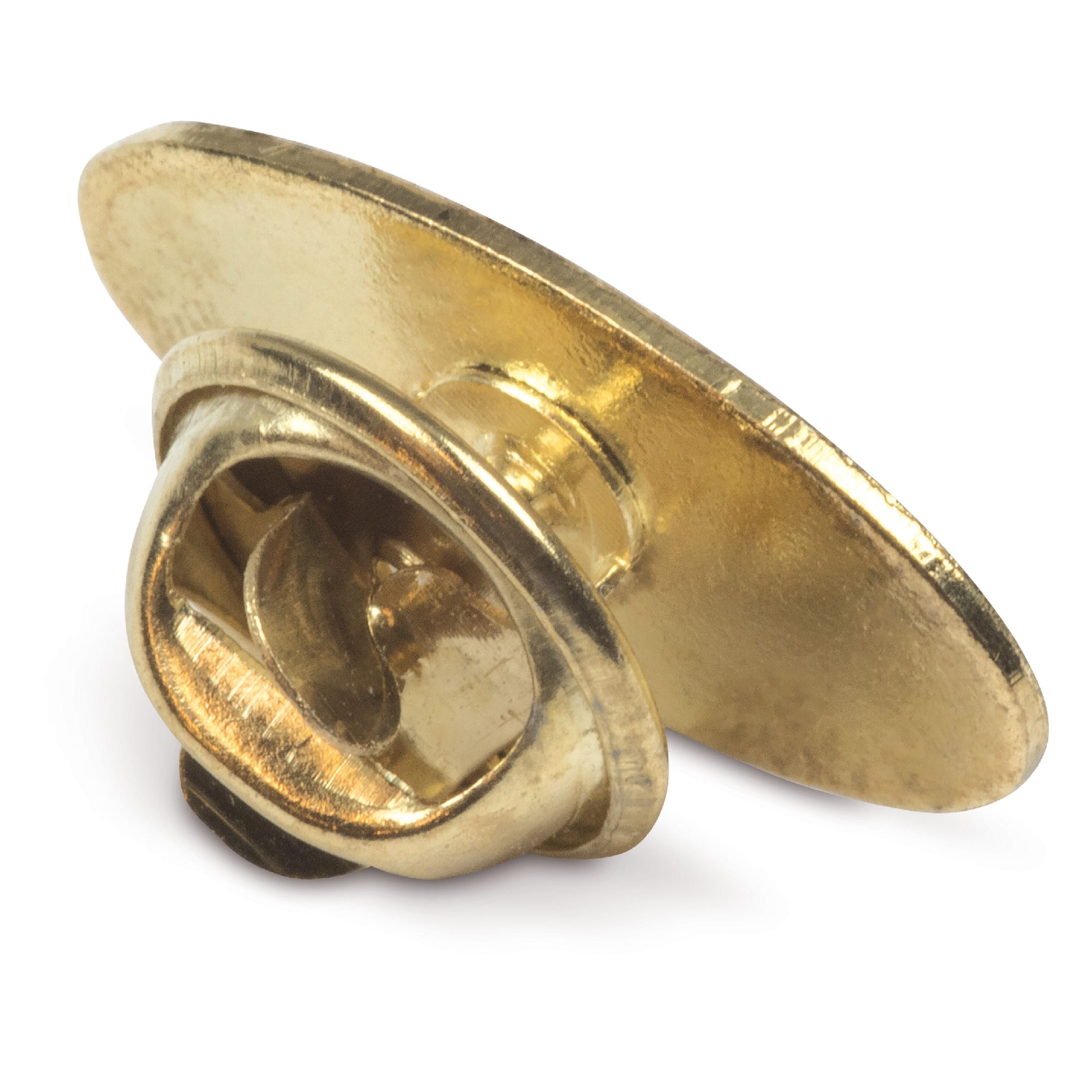 Metall Pin oval 20x12mm - gold satin-331