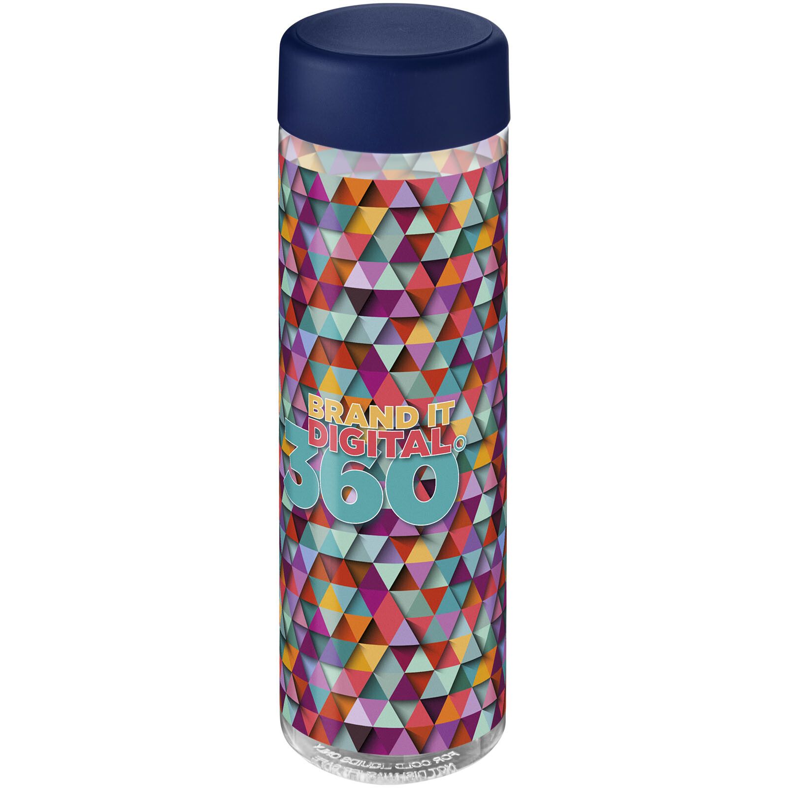 H2O Active Vibe 850 ml Sportflasche mit Drehdeckel - transparent -  blau-996