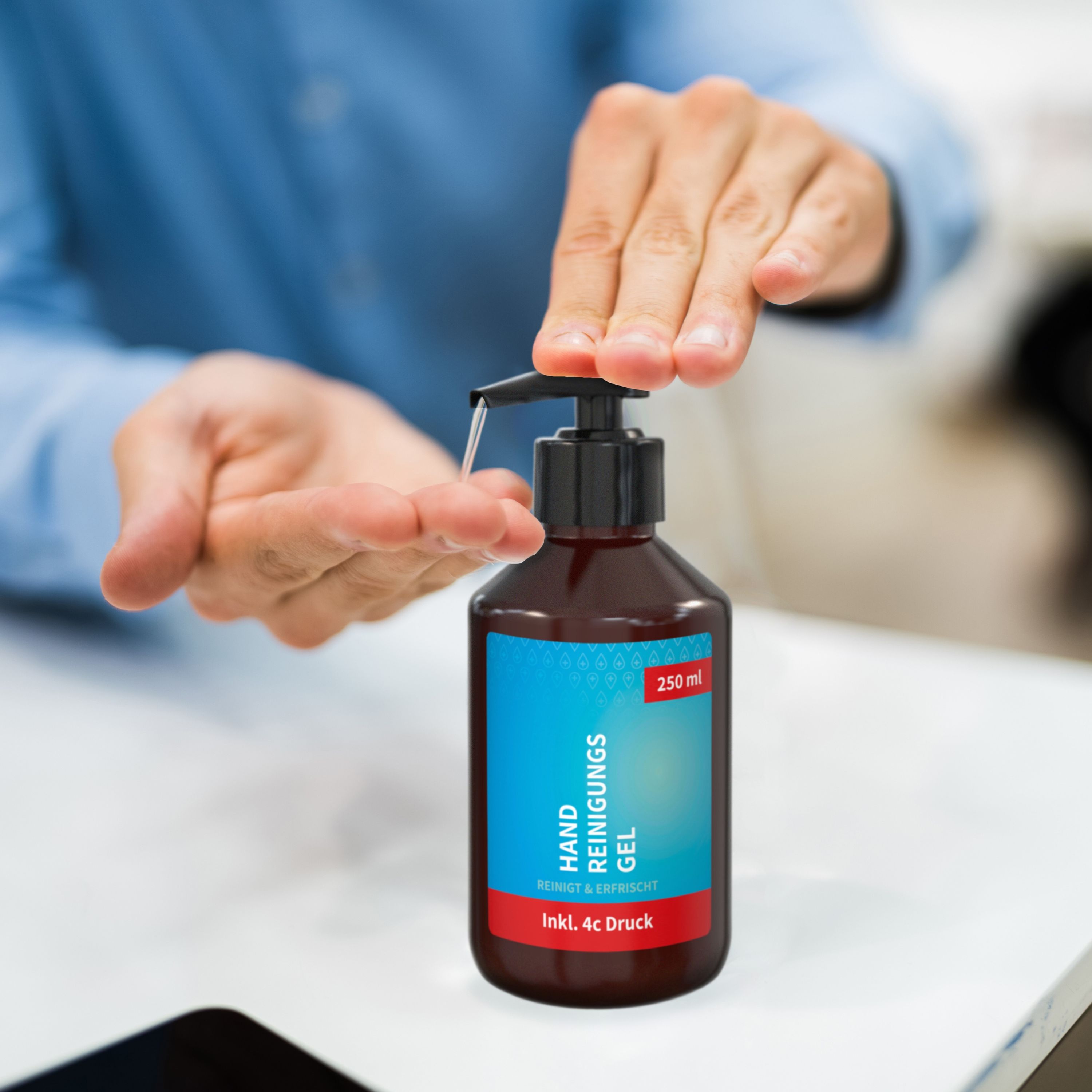 250 ml Spender Handreinigungsgel (alk.) Body Label-95
