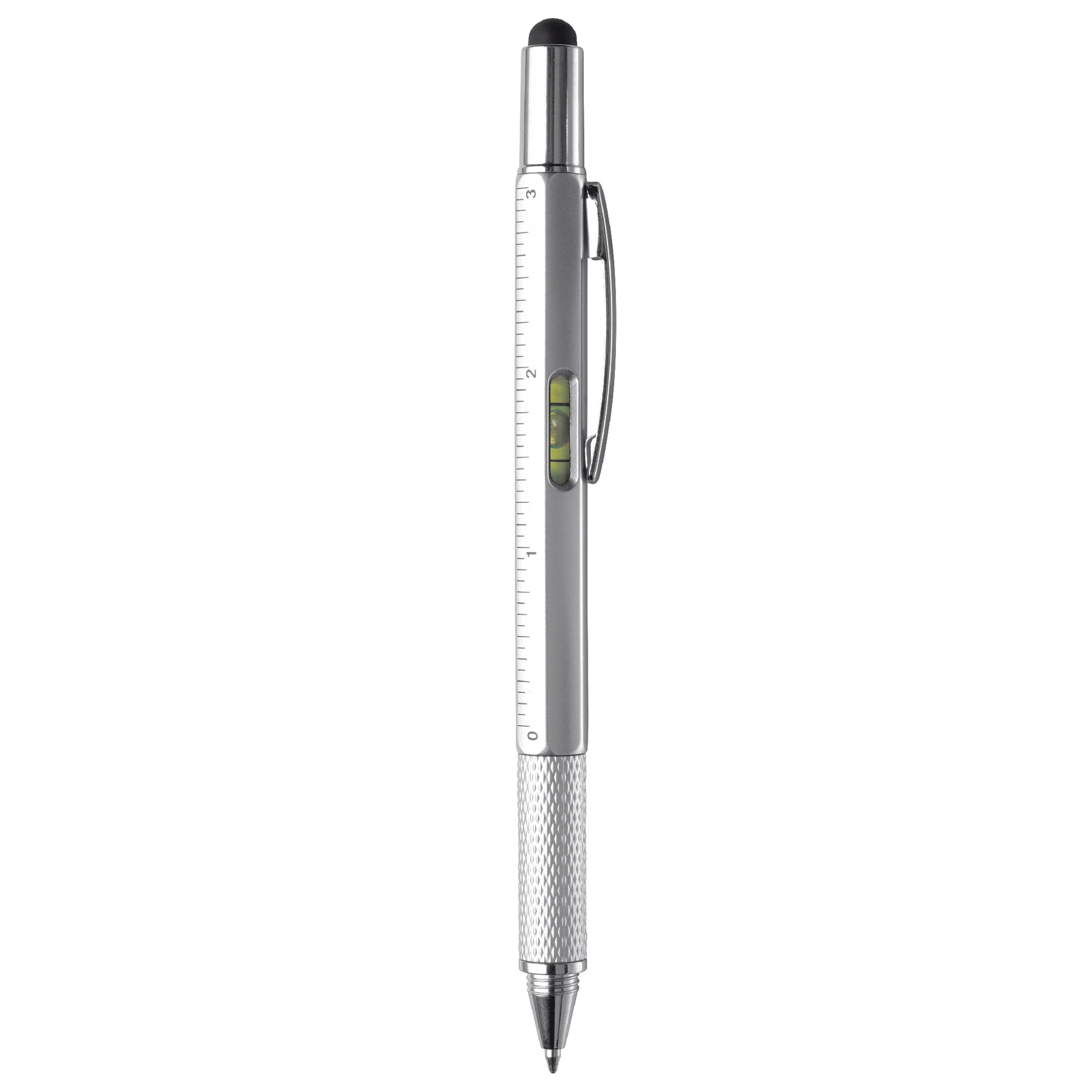 Kugelschreiber mit Werkzeug Build-it - silber-637