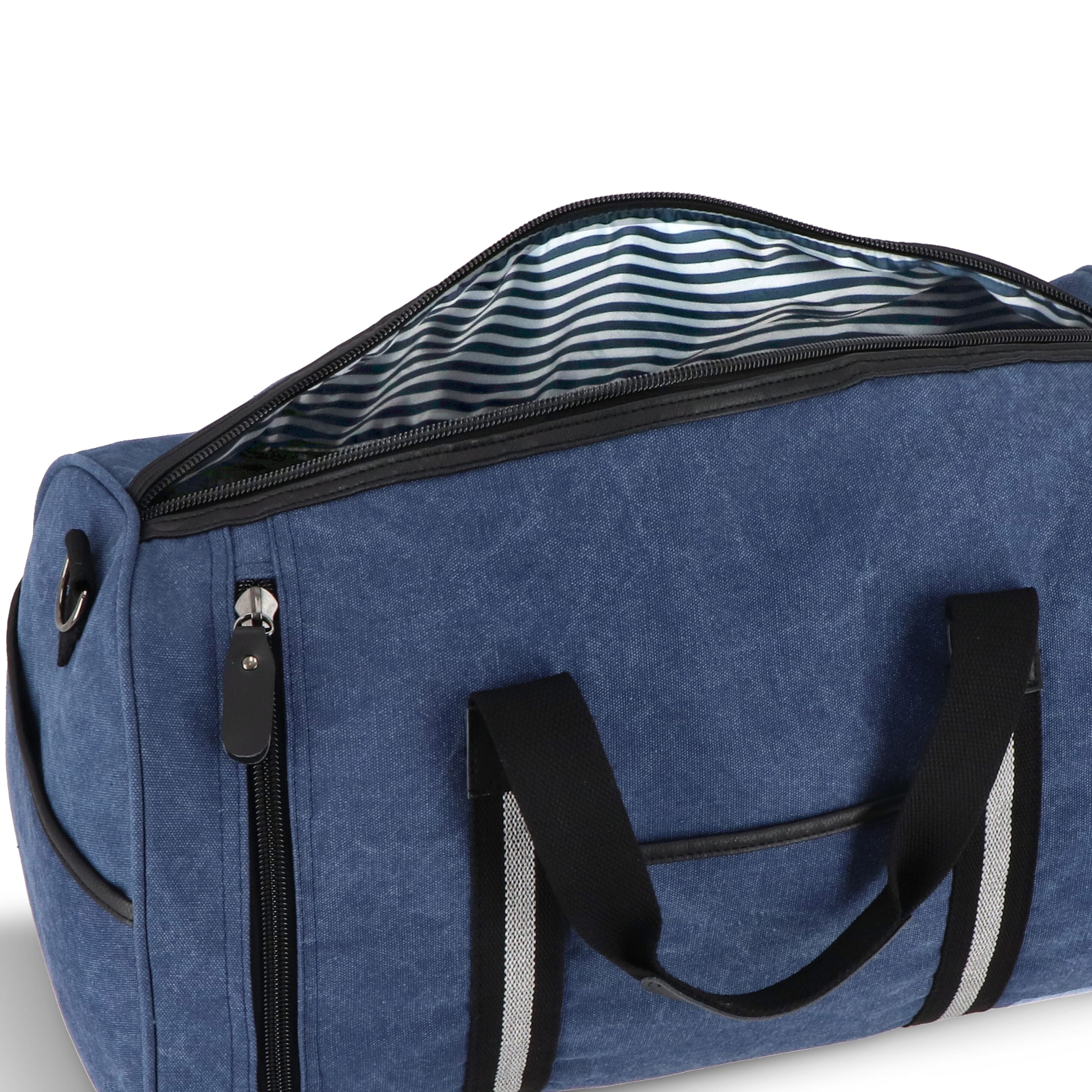 Seesack aus recyceltem Baumwoll-Canvas Harper - dunkelblau-853