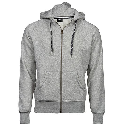 Men´s Fashion Full Zip Hood - heather grey-805