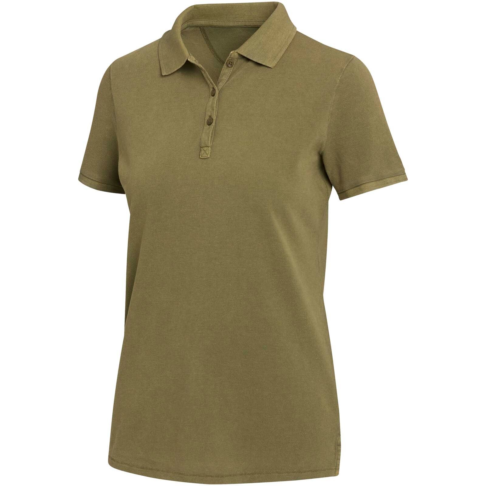 Calgary Poloshirt für Damen im Washed Look, 200 g/m2 - waldgrün-675