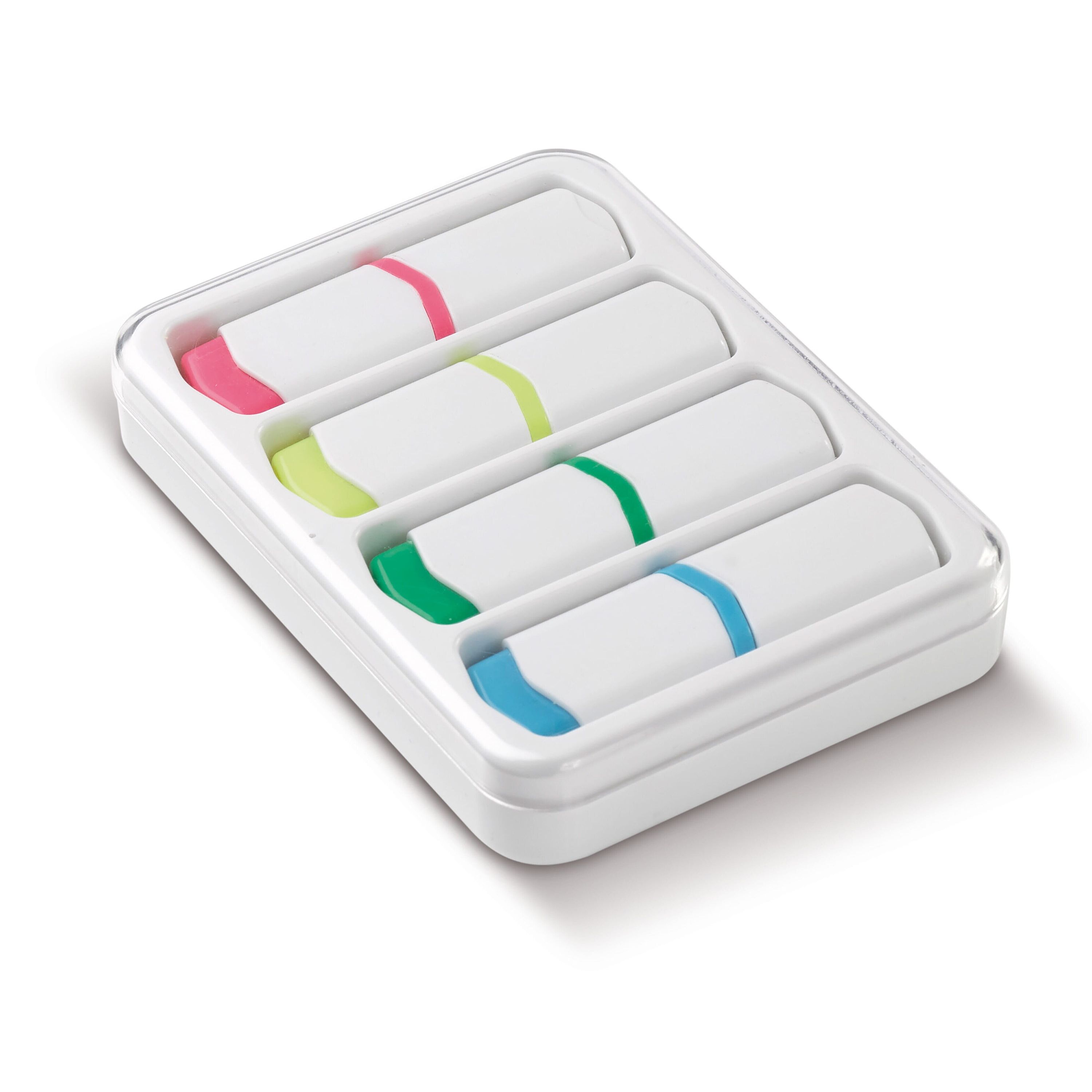 Textmarkter Set 4St. 75mm - weiss-387