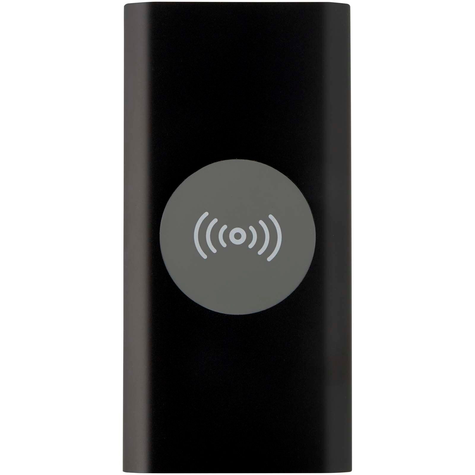 Juice 8000 mAh Typ-C kabellose Powerbank aus recyceltem Aluminium - schwarz-984