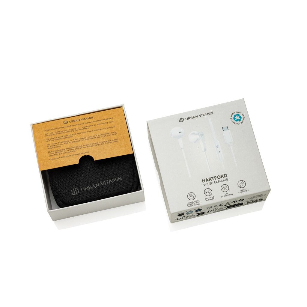 Urban Vitamin Hartford kabelgebundene RCS In-Ear-Kopfhörer - weiß-406