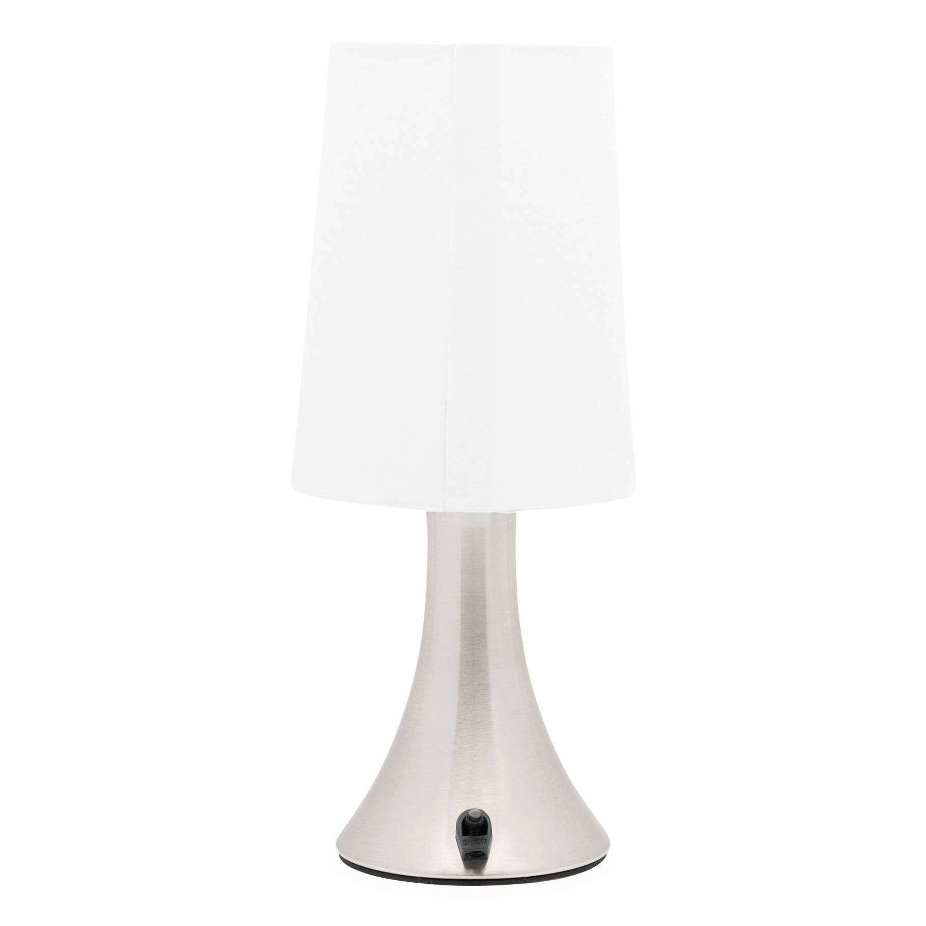 Tischlampe TOUCH ME - silber - weiß-614