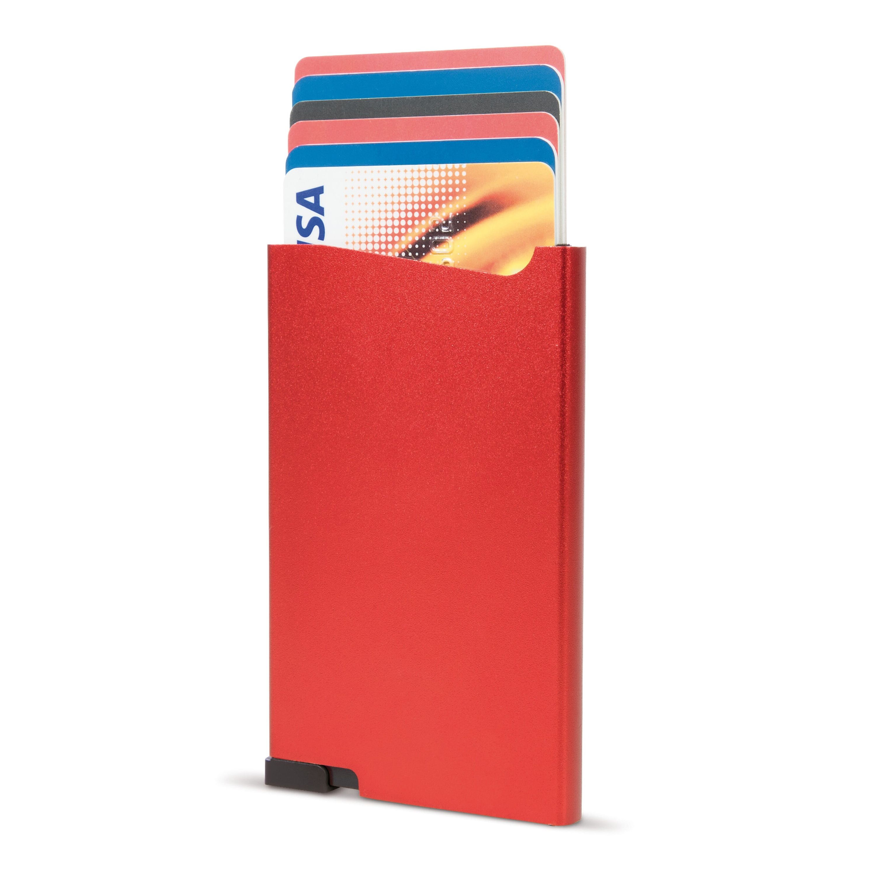 Aluminium Kartenhalter - rot-565