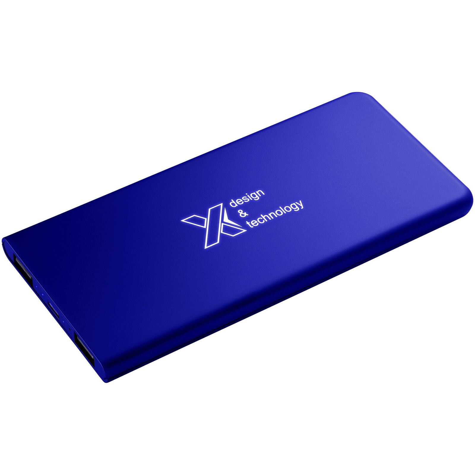 SCX.design P15 5000 mAh Powerbank mit Leuchtlogo - reflexblau-474