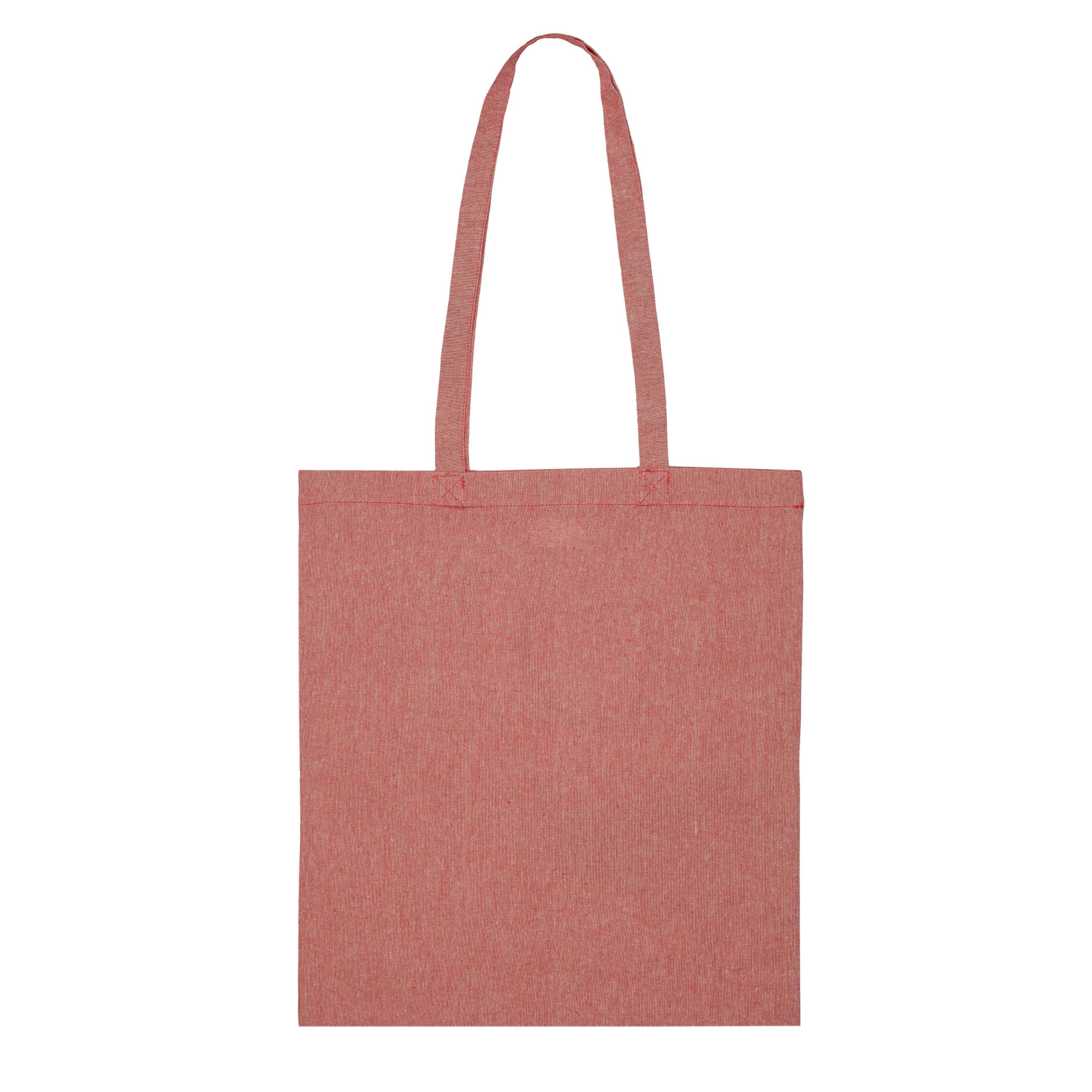 Einkaufstasche aus recycelter Baumwolle 38x42cm - rot-343