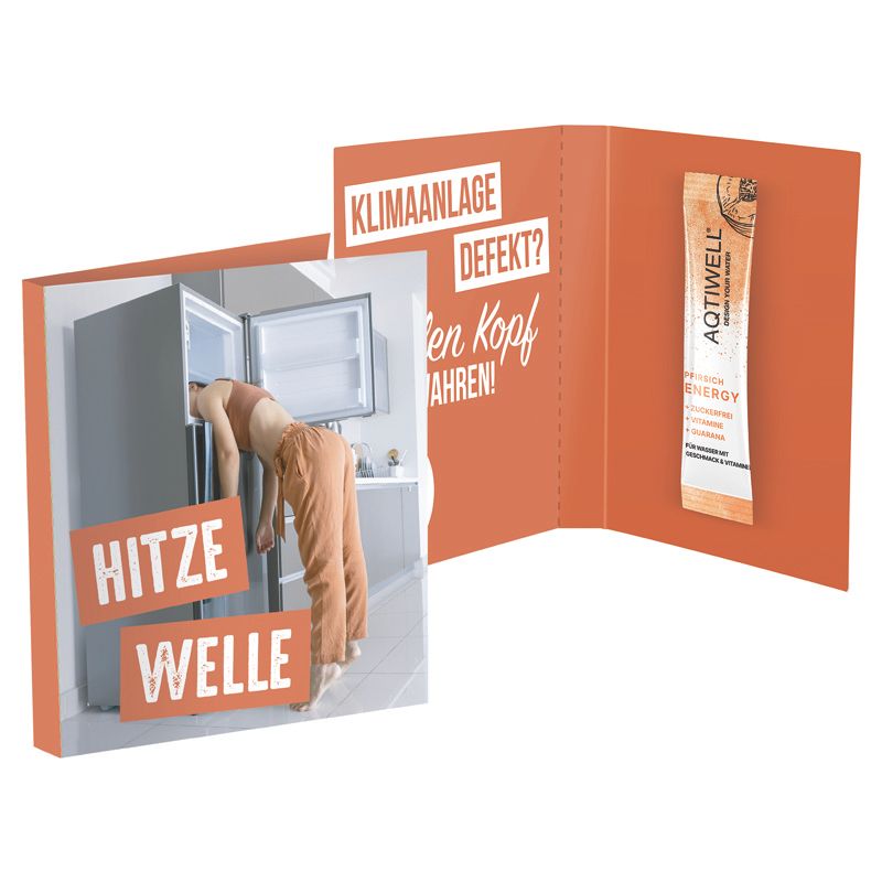 Werbekarte Midi, Aqtiwell® REFRESH-65